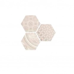 Плочки за баня - бяла паста - стенни цвят слонова кост  Vodevil Composition - 3бр.
